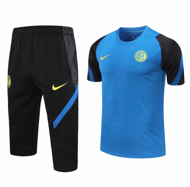 Inter Milan Blue Training Kits Capri Pants with Shirt 2020/21